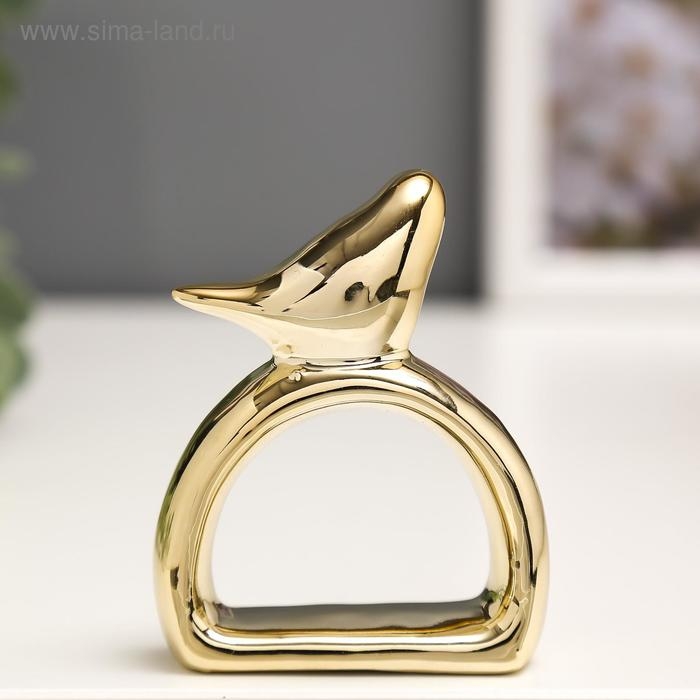 Сувенир керамика держатель для салфеток Сувенир керамика держатель для салфеток "Воробушек" медь 7,5х5,8х2,2 см