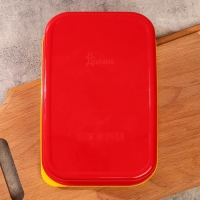 Ланч-бокс прямоугольный FoodVibes «Вкус маминых блюд», 1200 мл Ланч-бокс прямоугольный FoodVibes «Вкус маминых блюд», 1200 мл