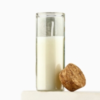 Свеча новогодняя &laquo;С новым годом&raquo;, на Новый год, аромат зеленый чай, 9 х 3,5 см