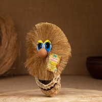 Оберег домовёнок на лаптях "Дорогой Бабушке", 13 см, лён, микс Оберег домовёнок на лаптях "Дорогой Бабушке", 13 см, лён, микс