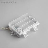 Светодиодная фигура &laquo;Олень серебристый&raquo; 25 &times; 30 &times; 10 см, металл, батарейки ААх3 (не в комплекте), свечение тёплое белое