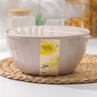 Салатник с крышкой «Fiesta», 2,8 л, цвет МИКС Салатник с крышкой «Fiesta», 2,8 л, цвет МИКС