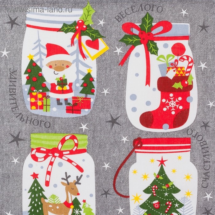 Полотенце "Доляна" Волшебного года  35х60см,100% хл 160 г/м2