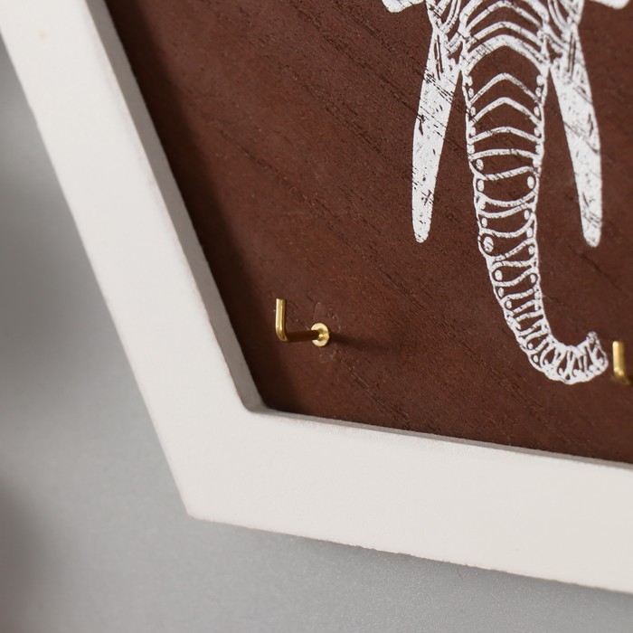 Крючки декоративные дерево "Слон" 23х20х2 см