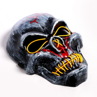 Карнавальная маска &laquo;Череп&raquo;, световая