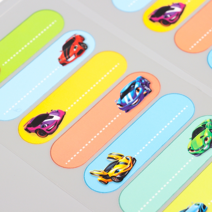 Термобирки для одежды. Набор именных термонаклеек для маркировки детских вещей &laquo;Самому быстрому&raquo;, 54 шт