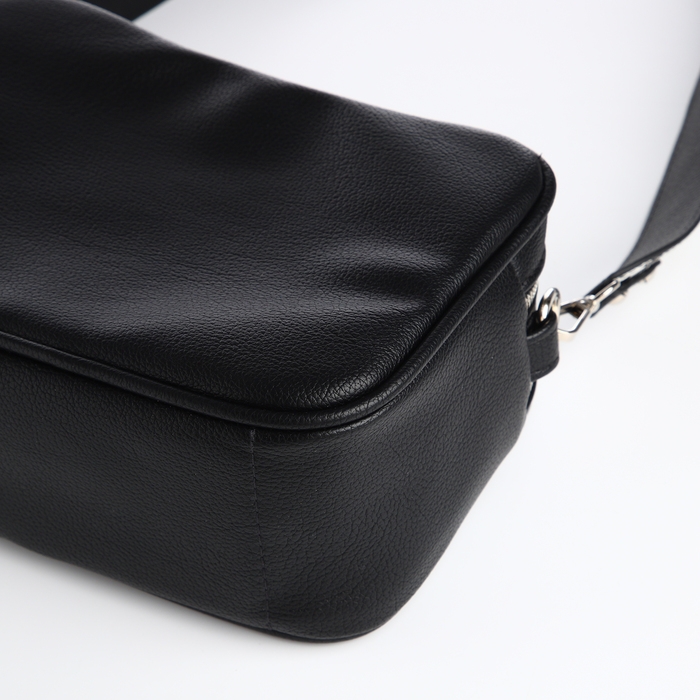 Сумка женская кросс-боди на молнии TEXTURA, маленький размер, цвет чёрный Сумка женская кросс-боди на молнии TEXTURA, маленький размер, цвет чёрный