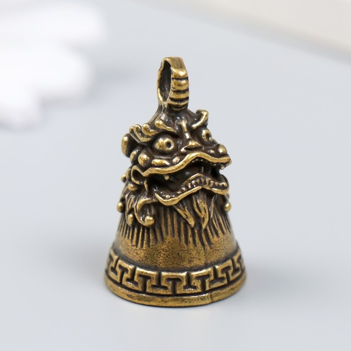 Колокольчик латунь "Голова льва" 3,4х2,2х2,2 см