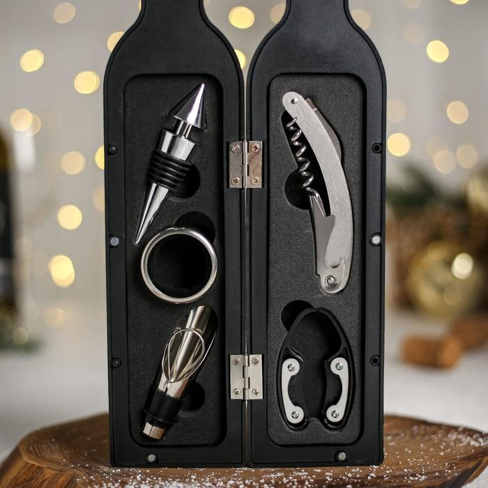 Набор для вина &laquo;Happy new year&raquo;, 5 предметов