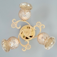 Люстра "Фрези" 3хЕ27 40Вт золото 54х54х28 см BayerLux Люстра "Фрези" 3хЕ27 40Вт золото 54х54х28 см BayerLux