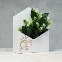 Конверт с золотым тиснением "Ты в моём сердце", белый 18 х 24 х 7 см Конверт с золотым тиснением "Ты в моём сердце", белый 18 х 24 х 7 см