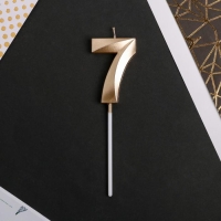 Свеча для торта, цифра &laquo;7&raquo;, 11,5 х 2,3 см