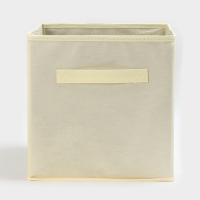 Короб для хранения, 28&times;28&times;28 см, набор 3 шт, цвет молочный