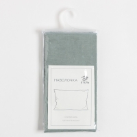 Наволочка Этель 70х70, цвет серо-зеленый, 100% хлопок, бязь 125г/м2