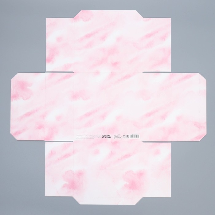 Коробка подарочная складная, упаковка, «Цветы», 17 х 17 х 7 см Коробка подарочная складная, упаковка, «Цветы», 17 х 17 х 7 см