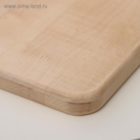 Доска разделочная и сервировочная "Прямоугольник", с желобом, МАССИВ, 40&times;25&times;2,5 см