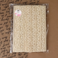 Кружево вязаное, 25 мм × 10 ± 1 м, цвет бежевый Кружево вязаное, 25 мм × 10 ± 1 м, цвет бежевый