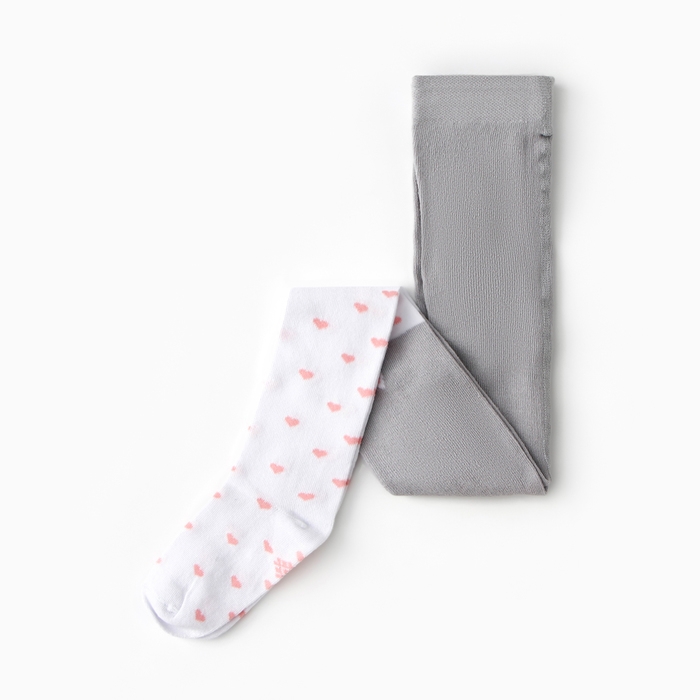 Колготки детские KAFTAN Колготки детские KAFTAN "Котик" 116-122 см, серый/белый