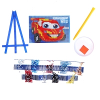 Алмазная мозаика с частичным заполнением на подставке для детей &laquo;Гонщик&raquo;, 10 х 15 см