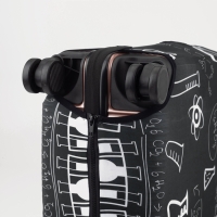 Чехол на чемодан 24", цвет чёрный