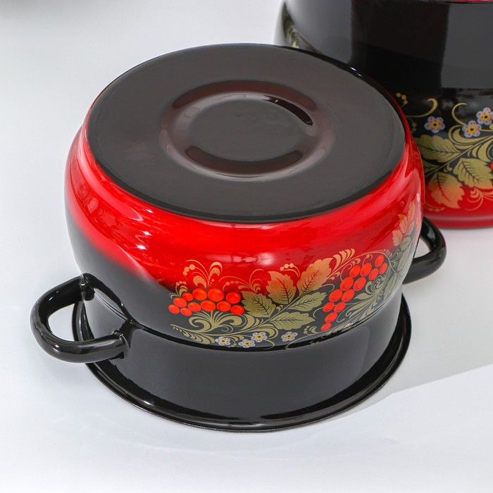 Набор кастрюль &laquo;Рябинка&raquo;, 2 предмета: 4 л, 5,5 л, индукция