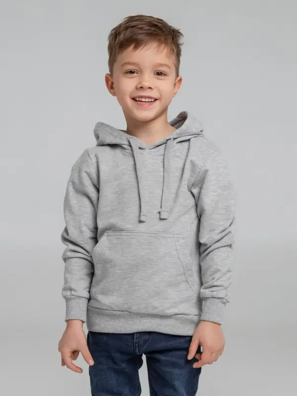 Худи детское Kirenga Kids 2.0, серый меланж, 10 лет