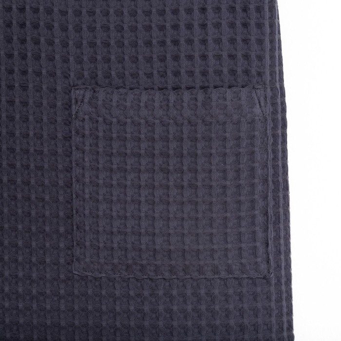 Килт вафельный банный Этель &laquo;Boho&raquo; 75*145 см. цв. темно-серый, 100% хл, 290 г/м2