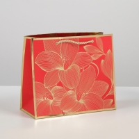 Пакет подарочный ламинированный, упаковка, &laquo;With best wishes&raquo;, 27 х 23 х 12 см