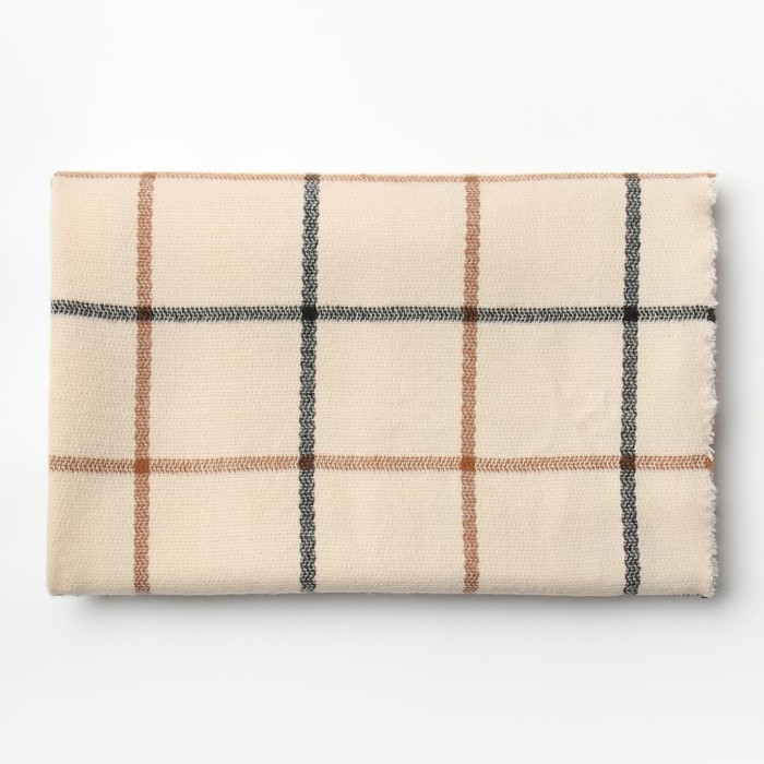 Шарф зимний объемный MINAKU 100*180 + 10 см цвет бежевый Шарф зимний объемный MINAKU 100*180 + 10 см цвет бежевый