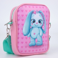 Сумка на ремешке детская для девочки «Голубой зайчик», 15×5×21 Сумка на ремешке детская для девочки «Голубой зайчик», 15×5×21