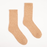 Носки с пухом верблюда мужские, цвет бежевый, размер 44-46