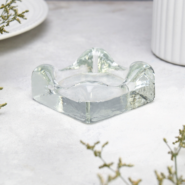 Подсвечник-квадрат Подсвечник-квадрат "Кватра-1", 8х8х3,5 см, с углубленным диаметром 6 см