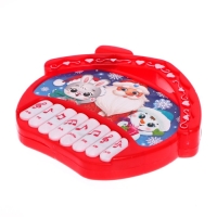 Пианино «С Новым годом!», звук, цвет красный Пианино «С Новым годом!», звук, цвет красный