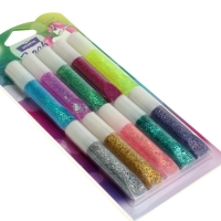 Гель с блёстками "Луч", 10 цветов х 5 мл, "Блеск" Гель с блёстками "Луч", 10 цветов х 5 мл, "Блеск"