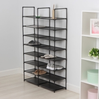 Стеллаж для хранения многофункциональный LaDо́m, 90&times;30&times;142 см, цвет чёрный