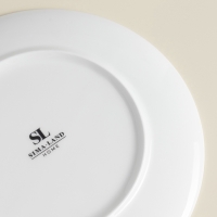 Тарелки SL Home &laquo;Каскарон&raquo;, d=23,3 см, набор 2 шт, костяной фарфор, белые