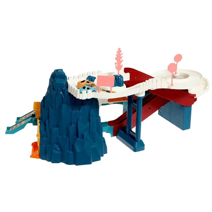 Автотрек &laquo;Виражи&raquo;, световые и звуковые эффекты, работает от батареек