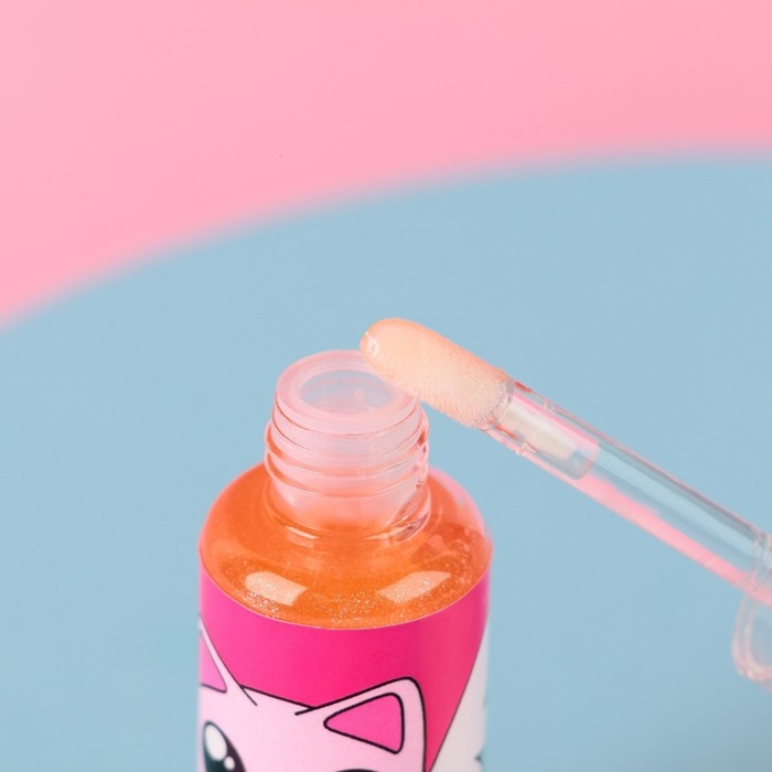 Набор детской косметики «Сладкие котики», блески для губ, косметичка, заколки Набор детской косметики «Сладкие котики», блески для губ, косметичка, заколки