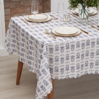 Скатерть Доляна "Аir flowers" 145*180 см, 100% п/э