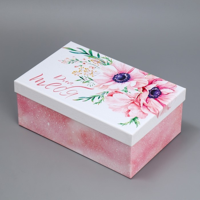 Набор коробок 5 в 1, упаковка подарочная, &laquo;Цветы&raquo;, 22 х 14 х 8.5‒ 32.5 х 20 х 12.5 см