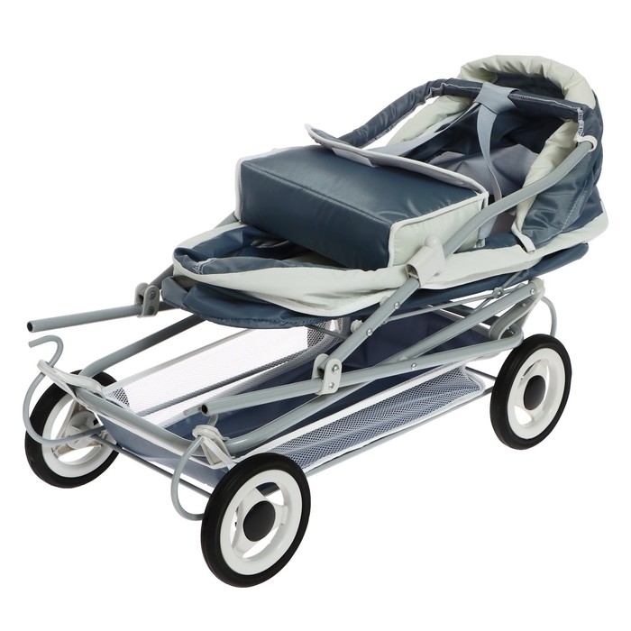 Коляска для кукол №7, с сумкой, цвет серый Коляска для кукол №7, с сумкой, цвет серый