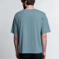 Футболка унисекс оверсайз Crosstown, серо-зеленая, размер L