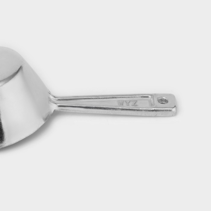 Совок для сыпучих продуктов алюминиевый, длина 18 см, цвет серебристый