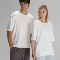 Футболка оверсайз унисекс Vozduh, молочно-белая, размер XL/XXL Футболка оверсайз унисекс Vozduh, молочно-белая, размер XL/XXL