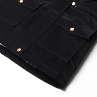 Куртка зимняя для девочек, цвет чёрный, рост 122-128 см