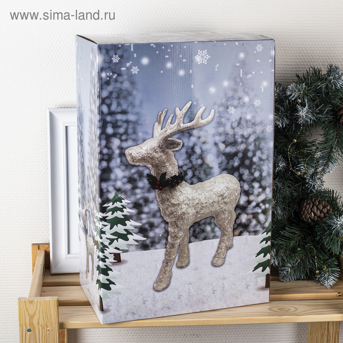 Светодиодная фигура «Олень» 30 × 46 × 15 см, акрил, батарейки ААх2 (не в комплекте), свечение тёплое белое Светодиодная фигура «Олень» 30 × 46 × 15 см, акрил, батарейки ААх2 (не в комплекте), свечение тёплое белое