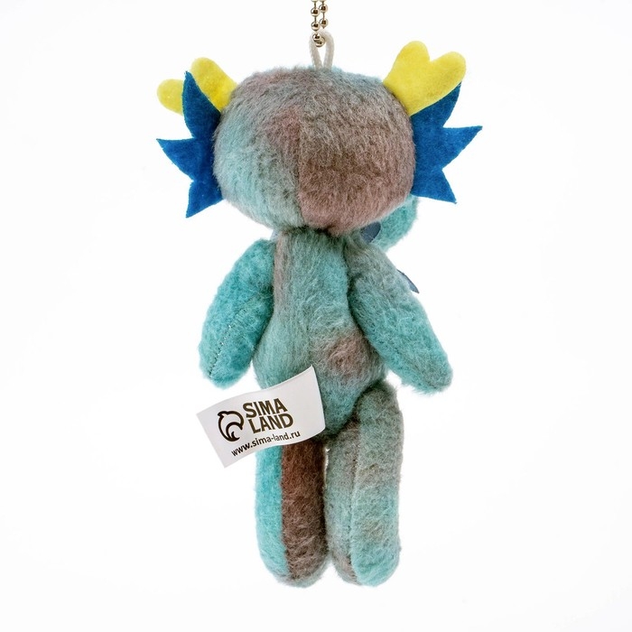 Мягкая игрушка &laquo;Дракон&raquo; на подвеске, 12 см, цвет синий