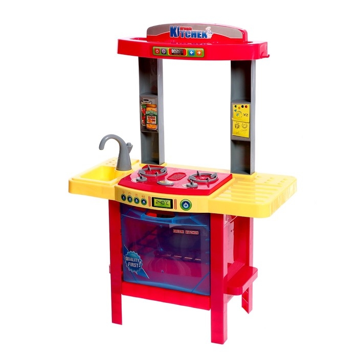 Игровой набор &laquo;Кухня мечты&raquo; с посудой и продуктами, свет, звук, работает от батареек