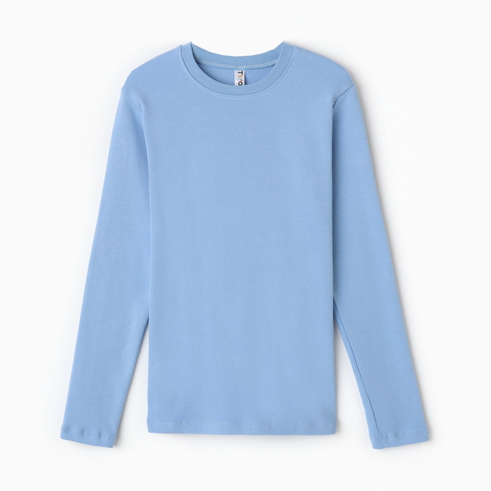 Лонгслив детский, цвет голубой, рост 170 см Лонгслив детский, цвет голубой, рост 170 см