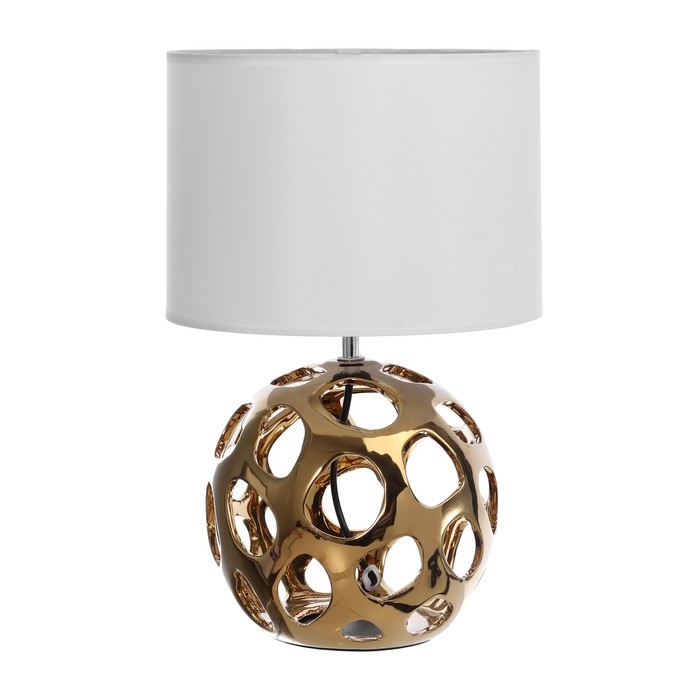 Настольная лампа "Персея" Е27  40Вт золото 25х25х41 см RISALUX